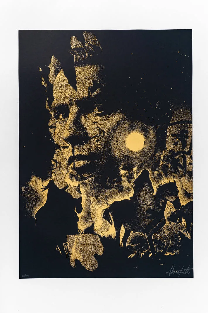 A Vhils original of Cristiano